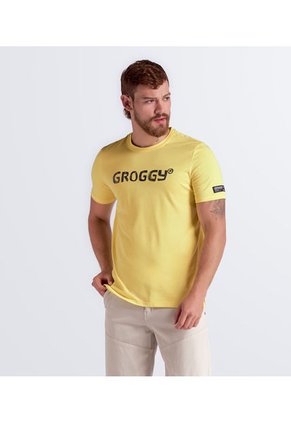 Camiseta Para Hombre Slim Groggy