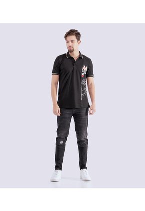 Polo Groggy Estampado Para Hombre