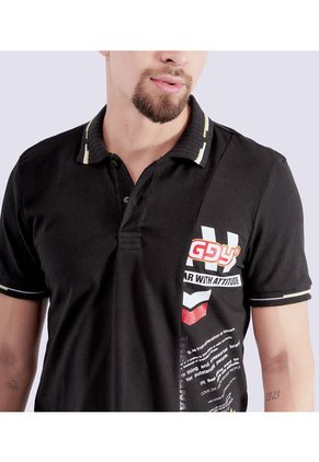 Polo Groggy Estampado Para Hombre