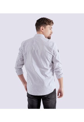 Camisa Para Hombre Slim Manga Larga Groggy