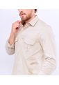 Camisa Para Hombre Slim Manga Larga Groggy de GROGGY