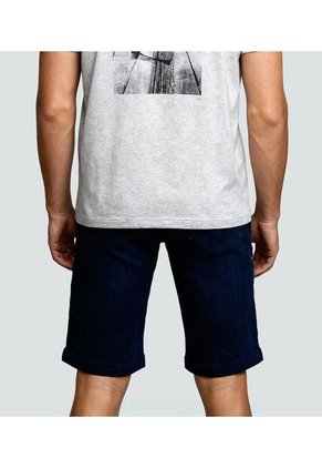 Bermuda Para Hombre Azul Medio_Oscuro Groggy