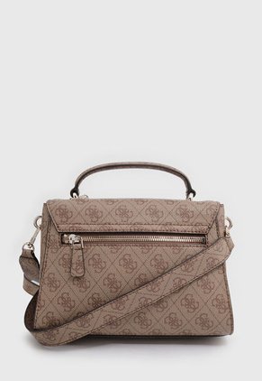 Bolso Café-Marrón-Dorado GUESS Emera Logo