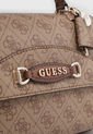Bolso Café-Marrón-Dorado GUESS Emera Logo de Guess