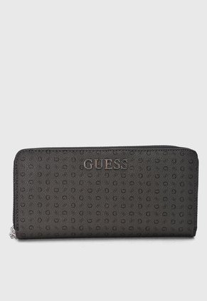 Billetera GUESS Abbas SLG Gris Oscuro