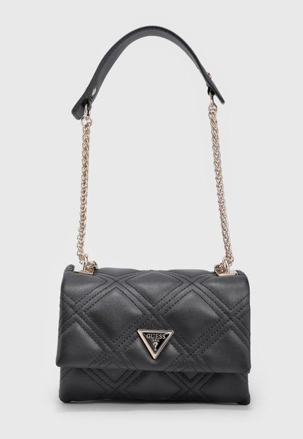 Bolso Manos Libres Negro-Dorado GUESS Deesa Mini