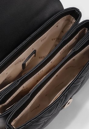 Bolso Manos Libres Negro-Dorado GUESS Deesa Mini