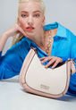 Bolso Manos Libres Palo Rosa-Nude-Plateado GUESS de Guess