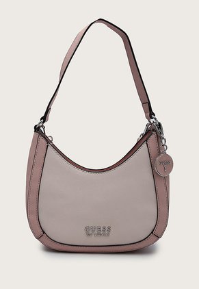 Bolso Manos Libres Palo Rosa-Nude-Plateado GUESS