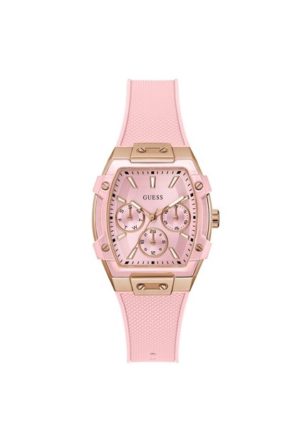 Reloj Guess Mujer Sparkling Pink. Silicona Rosado GW0032L7