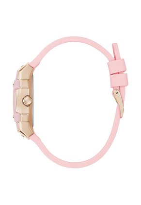 Reloj Guess Mujer Sparkling Pink. Silicona Rosado GW0032L7