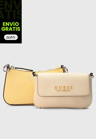 Bolso Manos Libres GUESS Abbie Mini Amarillo Guess