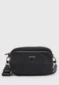 Bolso Manos Libres Negro-Dorado GUESS Eco Gemma Mini de Guess