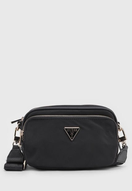 Bolso Manos Libres Negro-Dorado GUESS Eco Gemma Mini