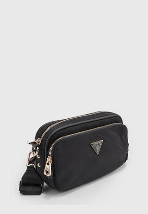 Bolso Manos Libres Negro-Dorado GUESS Eco Gemma Mini