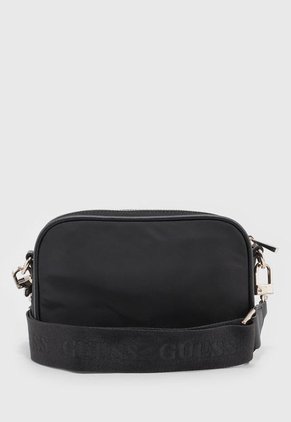 Bolso Manos Libres Negro-Dorado GUESS Eco Gemma Mini