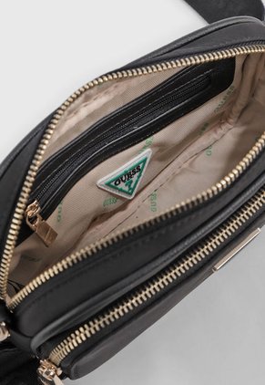 Bolso Manos Libres Negro-Dorado GUESS Eco Gemma Mini