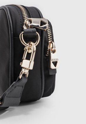Bolso Manos Libres Negro-Dorado GUESS Eco Gemma Mini
