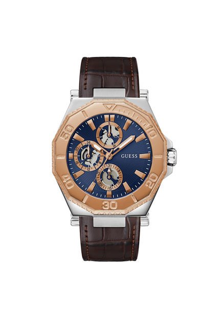 Relojes Guess Hombre PRIME. Cuero Café GW0704G2