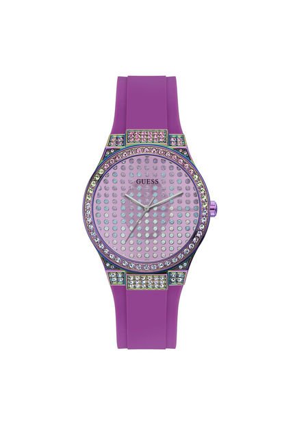 Relojes Guess Mujer Radiance. Silicona Morado GW0482L2