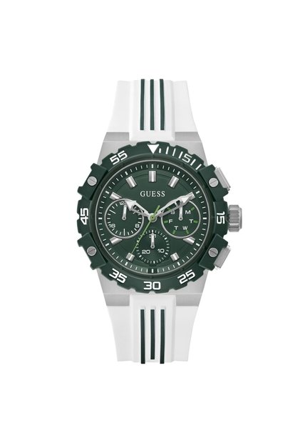 Relojes Guess Hombre Fore. Silicona Blanco GW1059G1