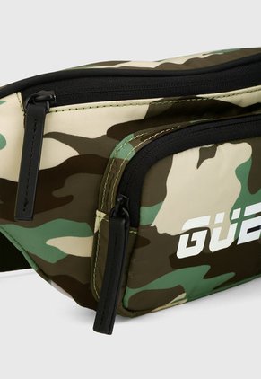 Canguro Verde-Negro-Blanco GUESS