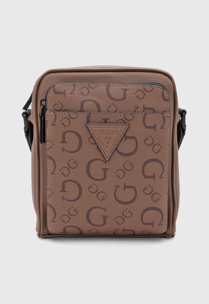 Bolso Manos Libres GUESS Insignia Café