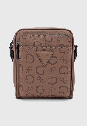 Bolso Manos Libres GUESS Insignia Café