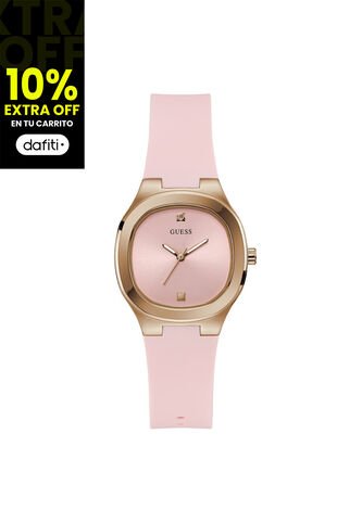 Reloj Guess Mujer Eve. Silicona Rosado GW0658L2 Guess