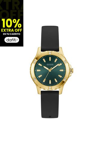 Reloj Guess Mujer Mist. Silicona Negro GW0949L2 Guess
