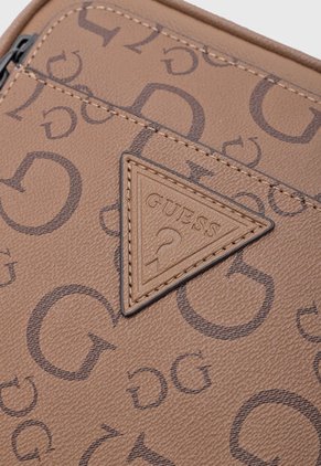 Bolso Manos Libres GUESS Insignia Café