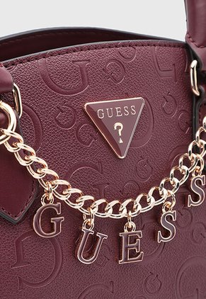 Bolso GUESS Jeanine Borgoña