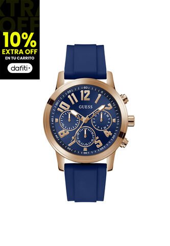 Reloj Guess Hombre Parker. Silicona Azul GW0708G3 Guess