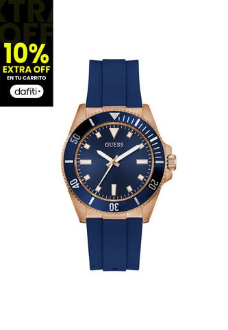 Reloj Guess Hombre Cliff. Silicona Azul GW0969G3 Guess