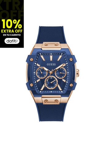 Reloj Guess Hombre Phoenix. Silicona Azul GW0956G4 Guess