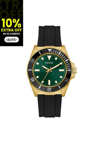 Reloj Guess Hombre Cliff. Silicona Negro GW0969G2 Guess
