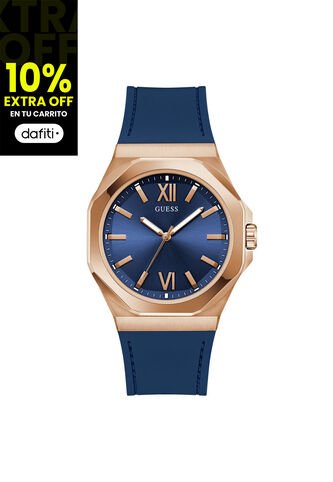 Reloj Guess Hombre Emperor. Silicona Azul GW0850G3 Guess