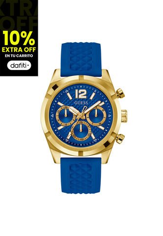 Reloj Guess Hombre Resistance. Silicona Azul GW0729G1 Guess