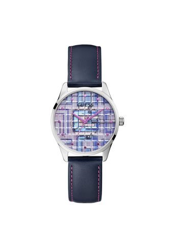 Reloj Guess Mujer Clearly Block. Cuero Azul GW0480L1 Guess