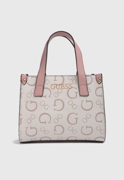 Bolso Blanco-Rosa-Dorado GUESS