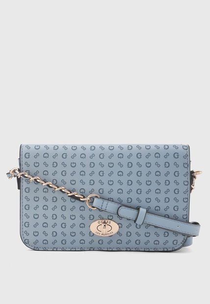 Bolso Azul Grisáceo-Dorado GUESS