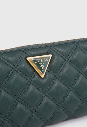 Billetera Verde Oscuro-Dorado GUESS Giully