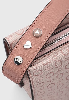 Bolso Manos Libres GUESS Burnaby Mini Rosa