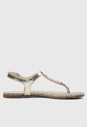 Sandalias Casual Planas GUESS Dorado