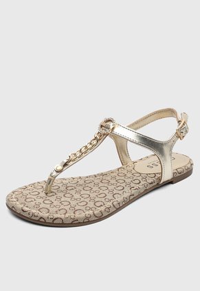 Sandalias Casual Planas GUESS Dorado