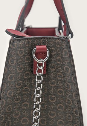 Bolso Manos Libres Marrón-Borgoña GUESS