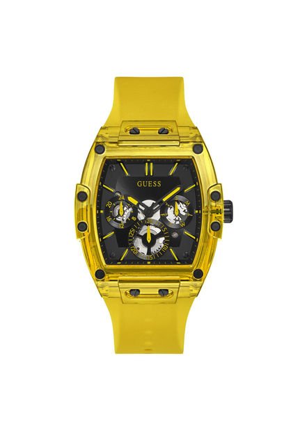 Relojes Guess Hombre Phoenix. Silicona Amarillo GW0203G6