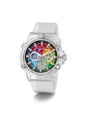 Relojes Guess Hombre King. Silicona Blanco GW0908G3