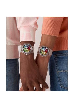 Relojes Guess Hombre King. Silicona Blanco GW0908G3