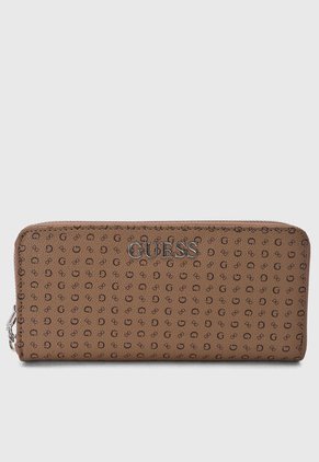Billetera GUESS Abbas SLG Café